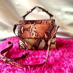 brand new zara snakeskin bag